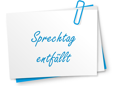 Sprechtag enfällt