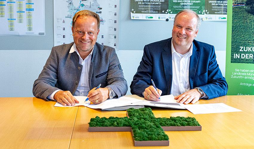 Aktion Zukunft+ freut sich über neues Mitglied Landkreis Ebersberg unterzeichnet Kooperationsvertrag